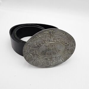 Bev Buckle The Beer Buckle‎ Beverage Can Holder Leather Belt Buckle USA RARE VTG